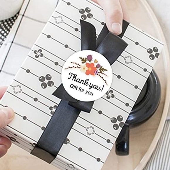 100 - 1 Inch Thank You Stickers - Picture 2 of 6